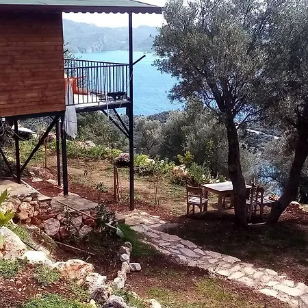 Deniz Manzarali Doganin Icerisinde Ahsap Ev Chalet
